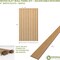 Ekena Millwork 94H x 1/4T Adjustable Wood Slat Wall Panel Kit w/ 4W Slats, Maple contains 11 Slats SWW55X94X0250MA - alternate 4